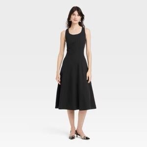 a new day Black Midi Dress